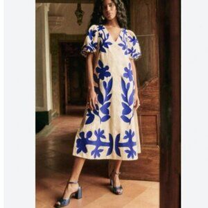 Magaschoni Floral Print Linen Dress - Sezane Osiris Dress